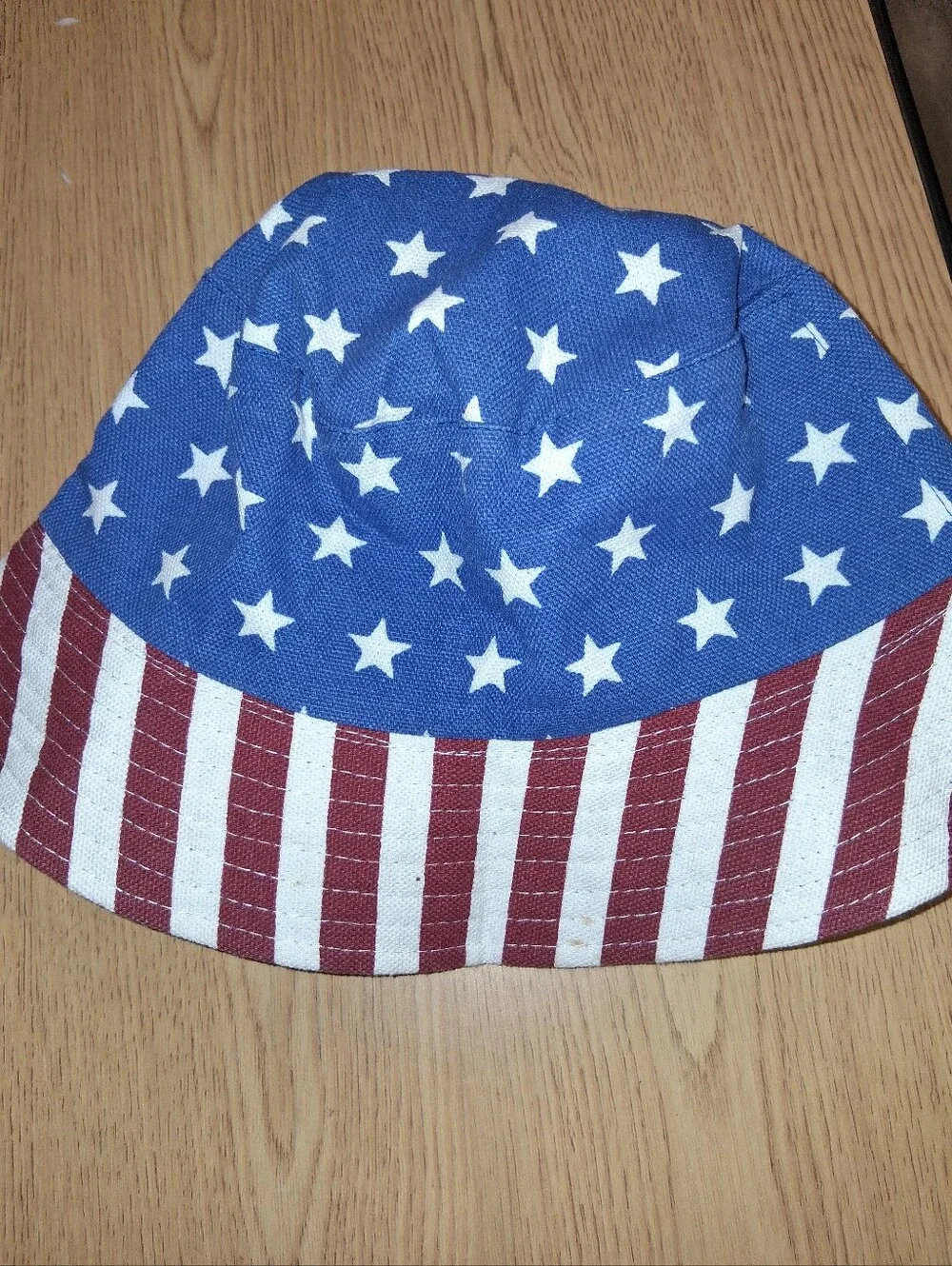 Kids Blue & Red Stars and Stripes Bucket Hat